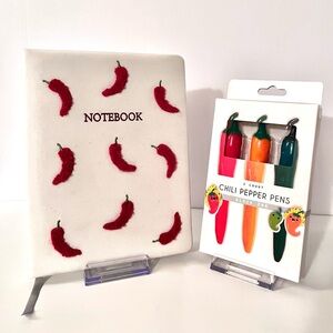 Chili Pepper Notebook and Pen Set